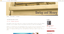 Desktop Screenshot of burlapandhoney.com
